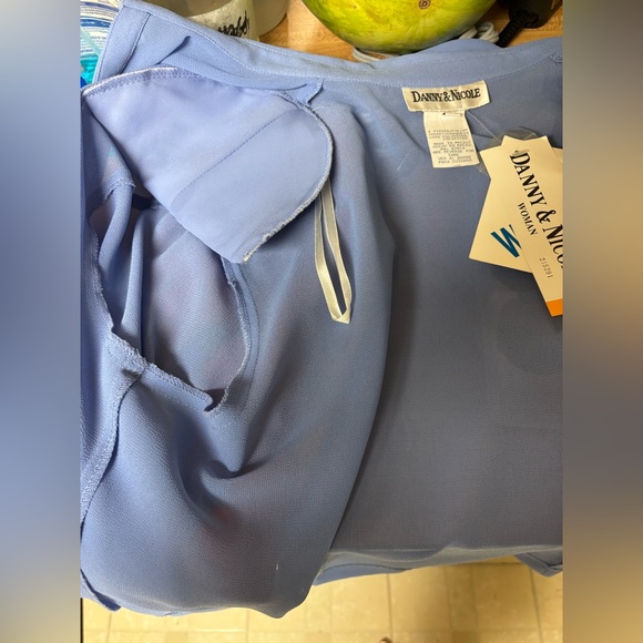 Danny & Nicole Blue Sleeveless Dress & Jacket Set – Size 16W - Picture 7 of 7